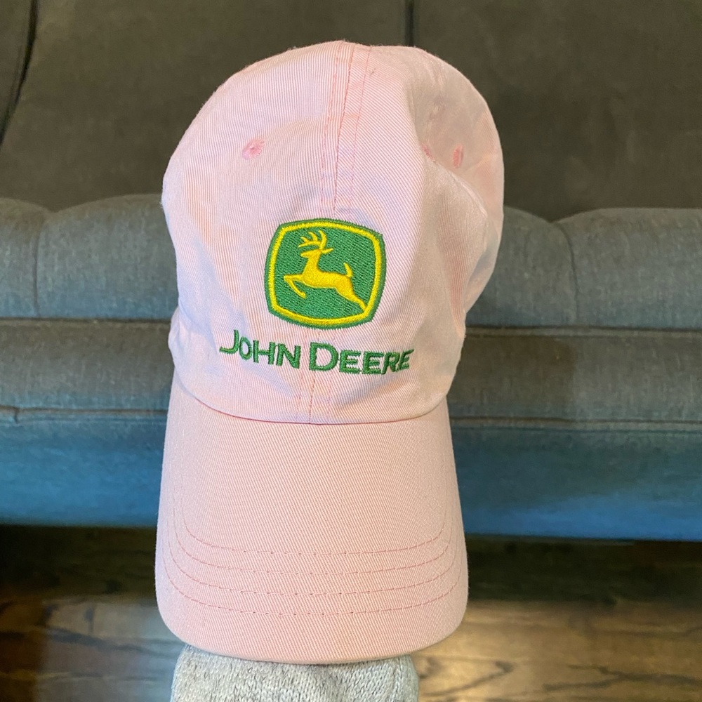 Pink John Deere Baseball Cap